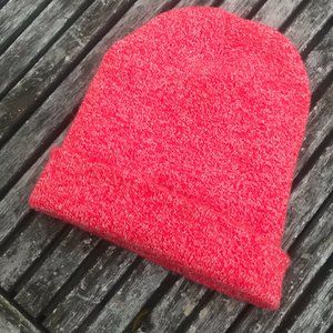 Bright red American Apparel beanie